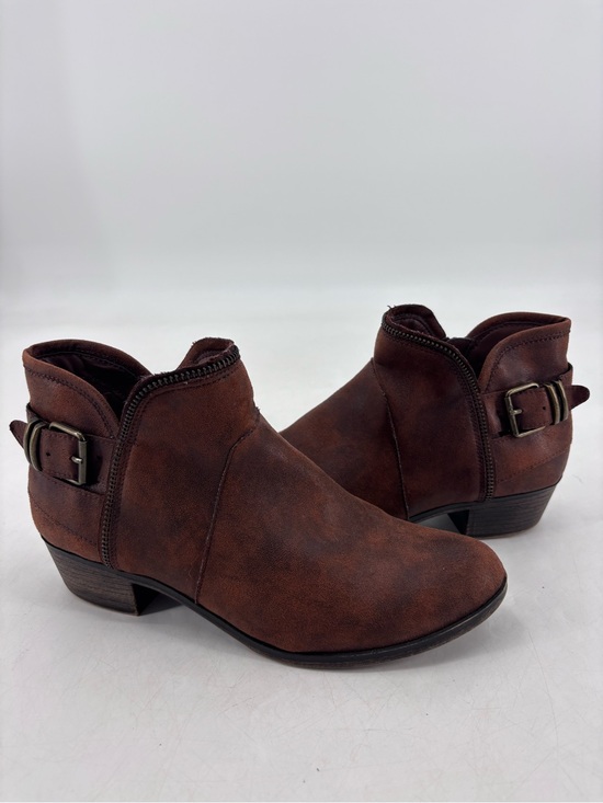 American Rag Shoes - American Rag Edee Boho Chic Western Faux Leather Zippered Buckle Ankle Booties
